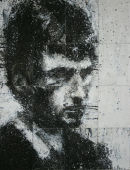 'Head of Mike 5' 2008. 74.7 x 57 cm. Ink and Acrylic on Paper.